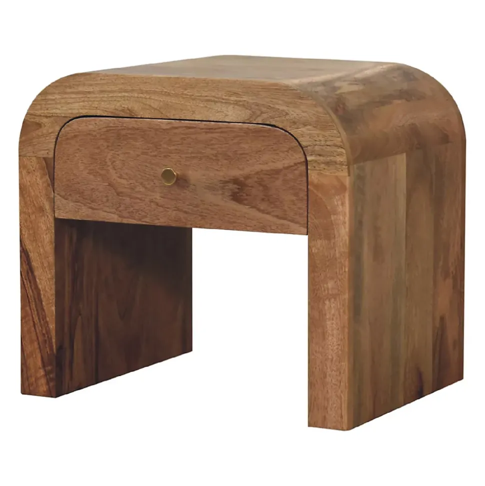Artisan Furniture Bois massif Darcy table de chevet, 1 tiroir, marron