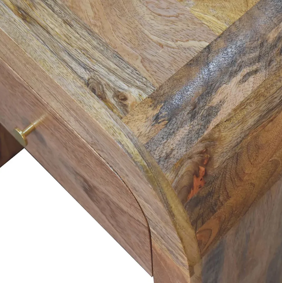 Artisan Furniture Bois massif Darcy table de chevet, 1 tiroir, marron