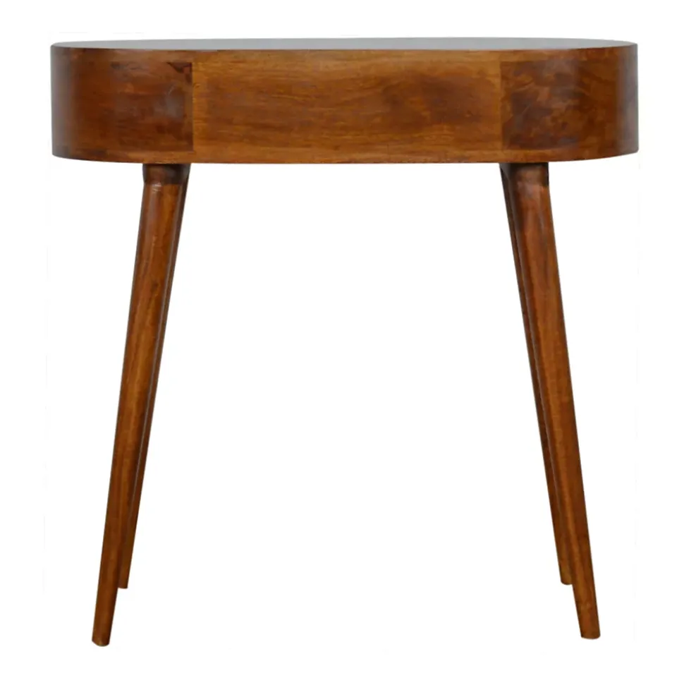 Artisan Furniture Bois massif Albion châtaignier Console, 1 tiroir, marron foncé