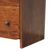 Artisan Furniture Bois massif Aspen commode étroite, 3 tiroirs, marron