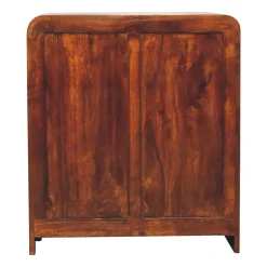 Artisan Furniture Bois massif Aspen commode étroite, 3 tiroirs, marron