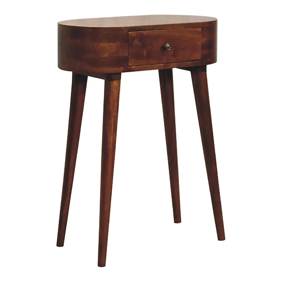 Artisan Furniture Bois massif Mini Albion châtaignier Console, 1 tiroir, marron