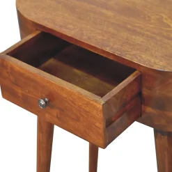 Artisan Furniture Bois massif Mini Albion châtaignier Console, 1 tiroir, marron