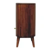 Artisan Furniture Bois massif T-bar Cortez châtaignier niche ouverte meuble, 1 tiroir, 1 étagère, marron