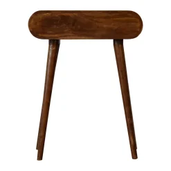 Artisan Furniture Bois massif châtaignier London Mini châtaignier Console, 1 tiroir, marron foncé