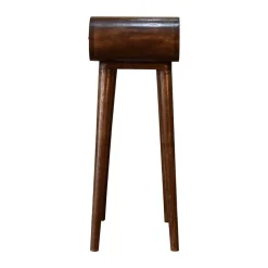 Artisan Furniture Bois massif châtaignier London Mini châtaignier Console, 1 tiroir, marron foncé