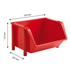 Bac à bec Alimentaire 18 litres rouge