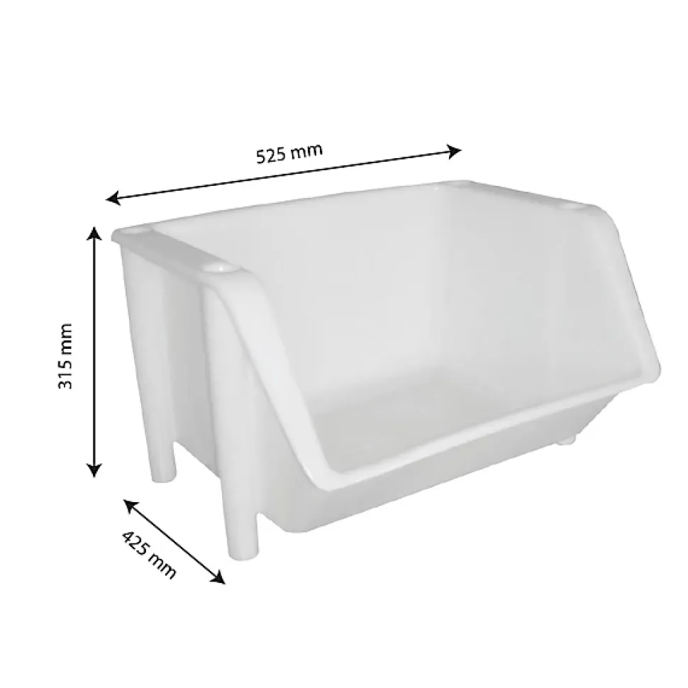 Bac à bec Alimentaire 18 litres blanc