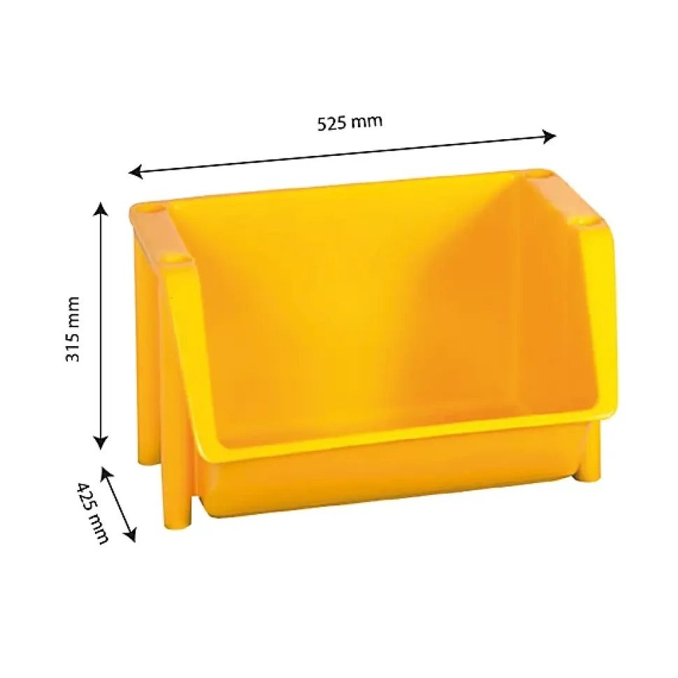 Bac à bec Alimentaire 18 litres jaune