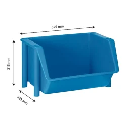 Bac à bec Alimentaire 18 litres bleu