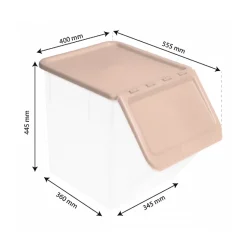 Bac à ingrédient 40 L - couvercle rose