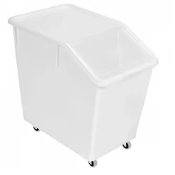 Bac à ingrédients 80 L + 4 roues + couvercle transparent