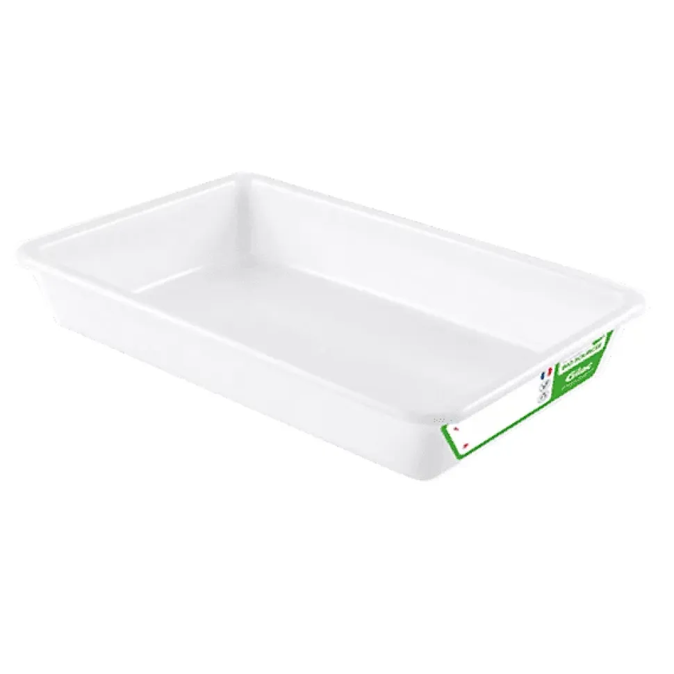 Bac alimentaire plat biosourcée 3 à 8 litres HACCP - 3 Litres
