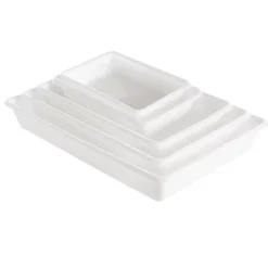 Bac alimentaire plat blanc 8 litres