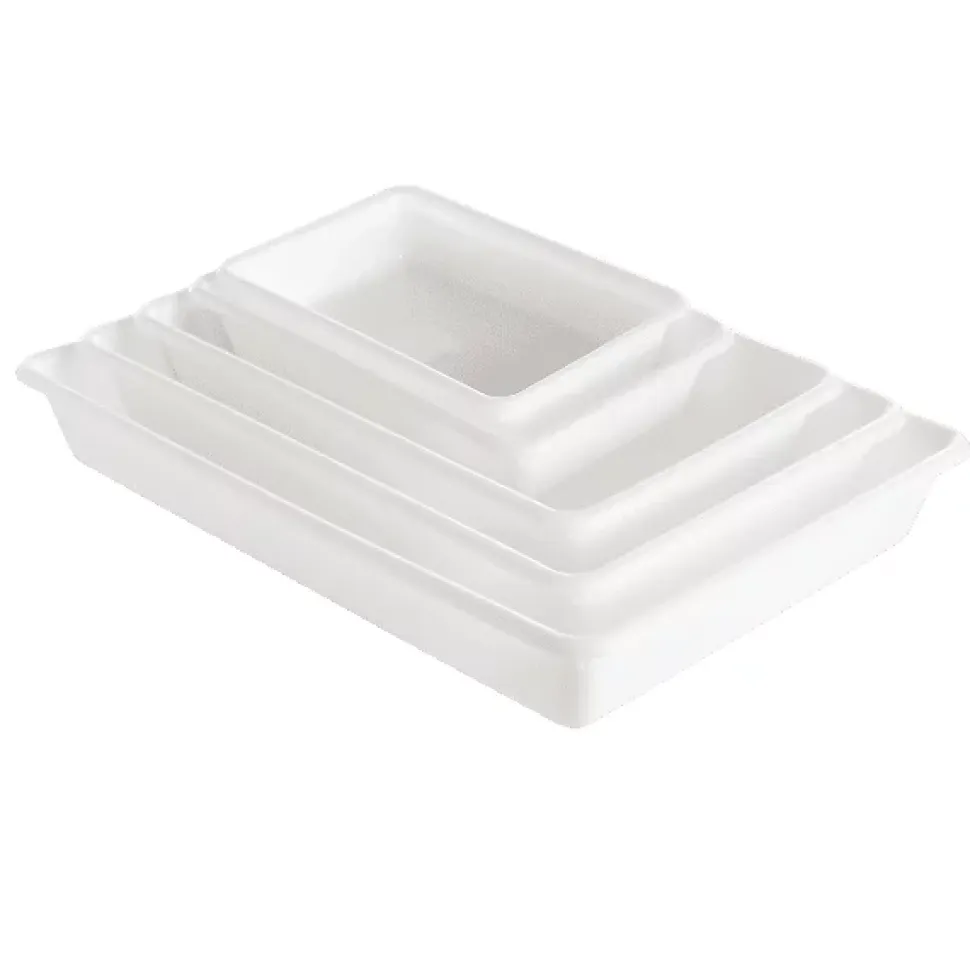 Bac alimentaire plat blanc 2 litres