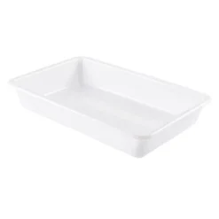 Bac alimentaire plat blanc 2 litres