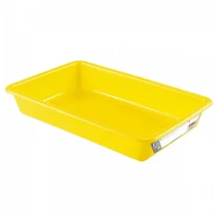 Bac alimentaire plat traçabilité HACCP 5 litres - Jaune