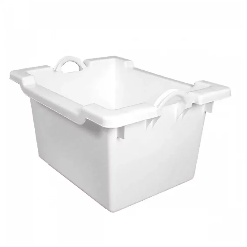 Bac comporte empilable emboîtable 60 L - blanc