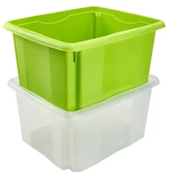 Bac de rangement 24 litres transparent emil Keeeper