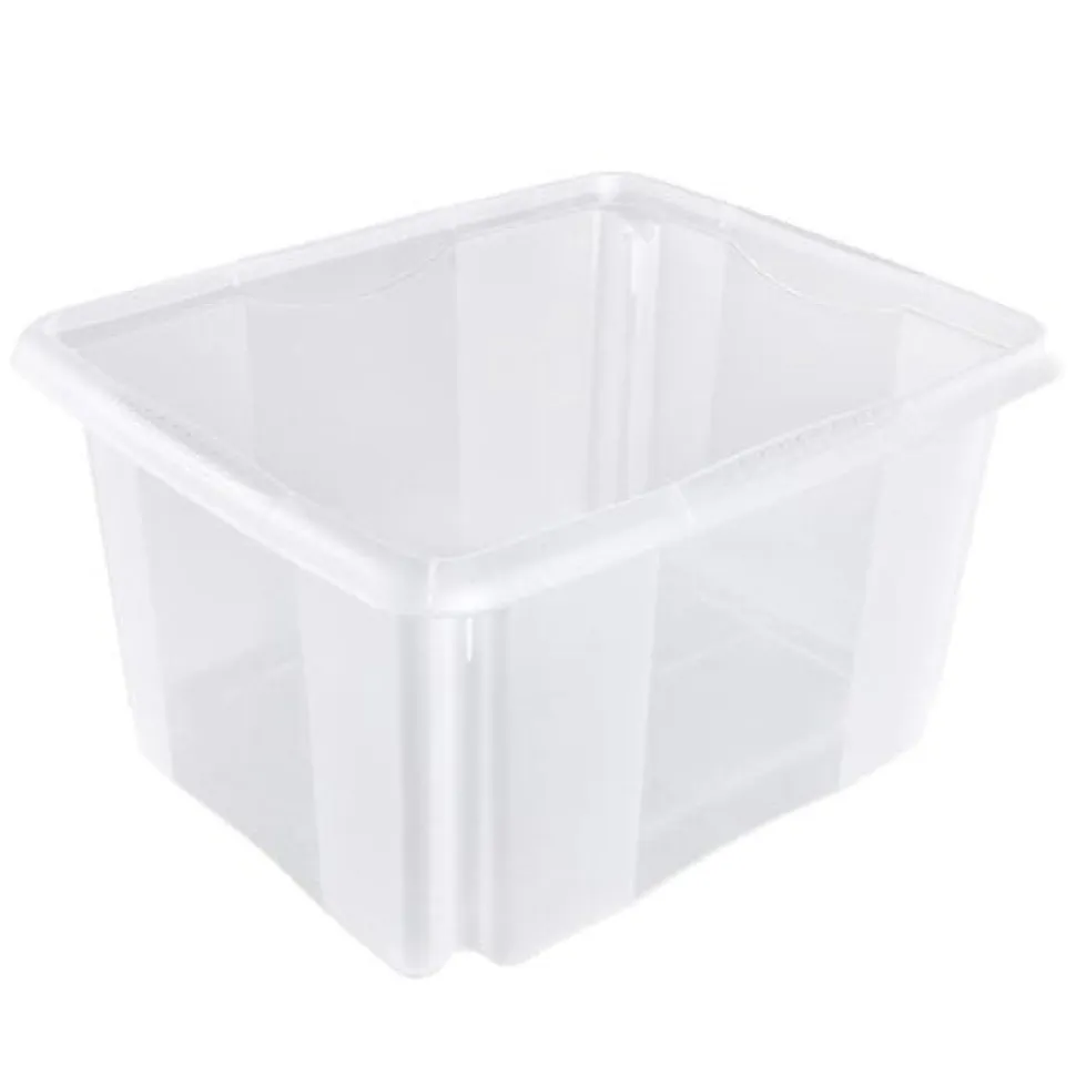Bac de rangement 24 litres transparent emil Keeeper