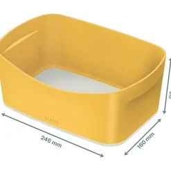 Bac de rangement A5 compatible alimentaire My Box Cosy - Jaune