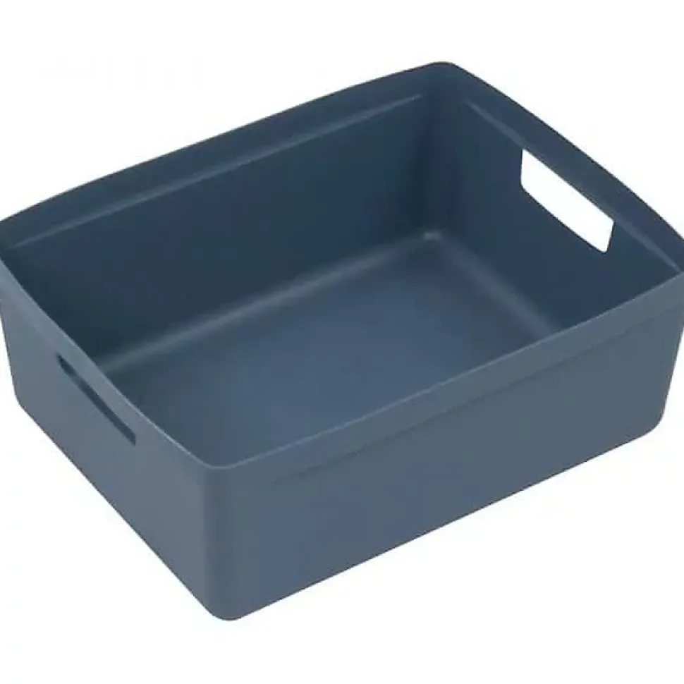 Bac de rangement avec poignées 20 litres - Bleu