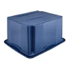 Bac de rangement bleu en plastique recyclé 24 litres