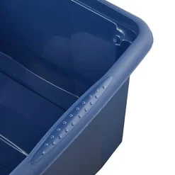Bac de rangement bleu en plastique recyclé 24 litres