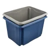 Bac de rangement bleu en plastique recyclé 30 litres