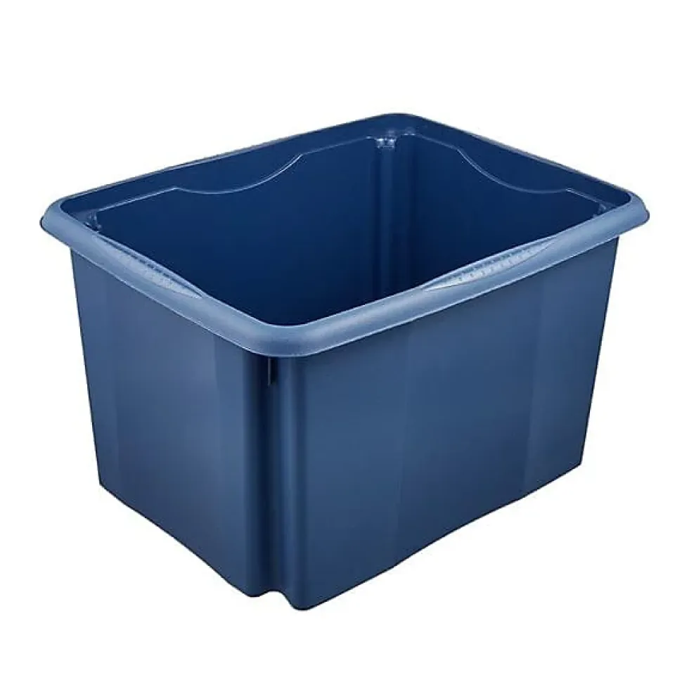 Bac de rangement bleu en plastique recyclé 30 litres