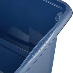Bac de rangement bleu en plastique recyclé 30 litres