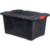 Bac de rangement en plastique noir Store N' Lock 100 L