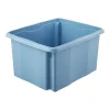 Bac de rangement en plastique recyclé 24 litres - Bleu