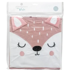 Bac de rangement enfant Biche - carton - rose - 29x29 cm - Atmosphera