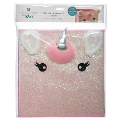 Bac de rangement enfant Licorne - rose - Atmosphera