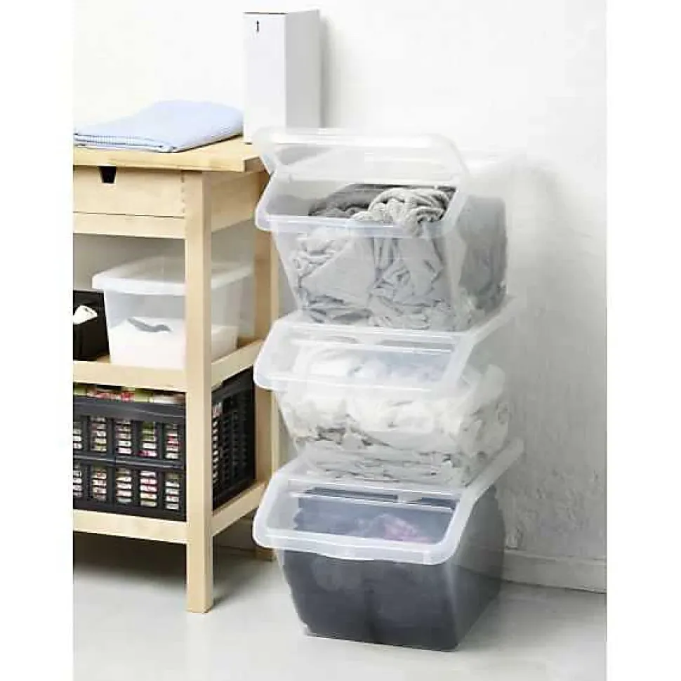 Bac de rangement Incliné 40 litres avec couvercle