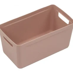 Bac de rangement élégant avec poignées 8 litres - Rose