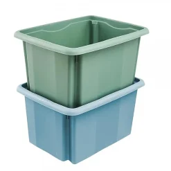 Bac de rangement élégant coloré 15 litres - Bleu