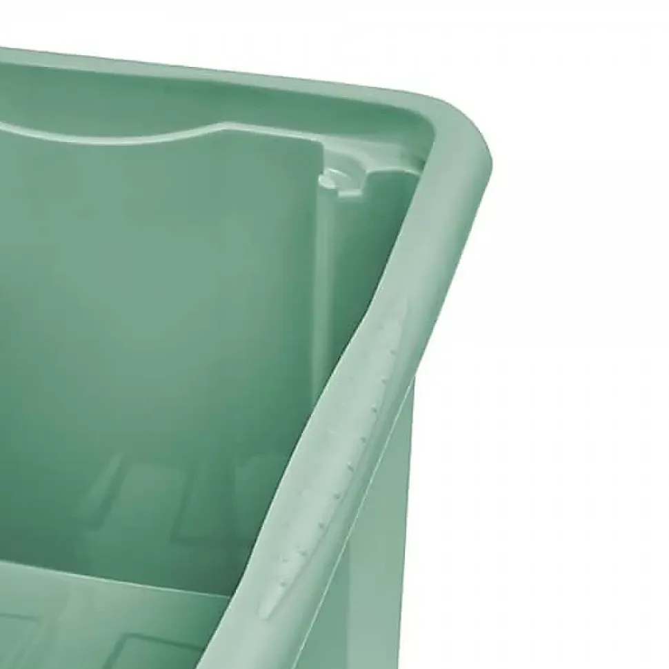 Bac de rangement élégant coloré 15 litres - Vert
