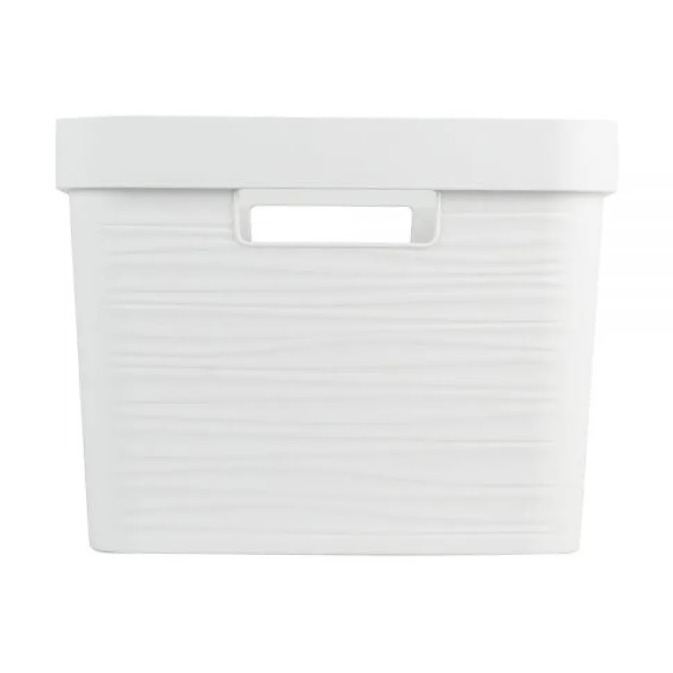 Bac de rangement moderne 18 litres EDA - Blanc