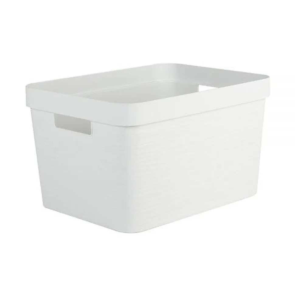 Bac de rangement moderne 18 litres EDA - Blanc