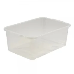 Bac de rangement solide Transparent 4,5 litres - Naturel