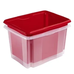 Bac de rangement transparent 30 litres emil Keeeper