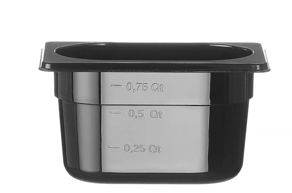 Bac de Stockage GN 1/9 1L Noir 176x108x(H)100mm - Hendi