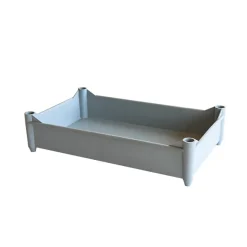 Bac empilable avec 4 pieds 520 x 320 x 125 mm - 11 L - gris