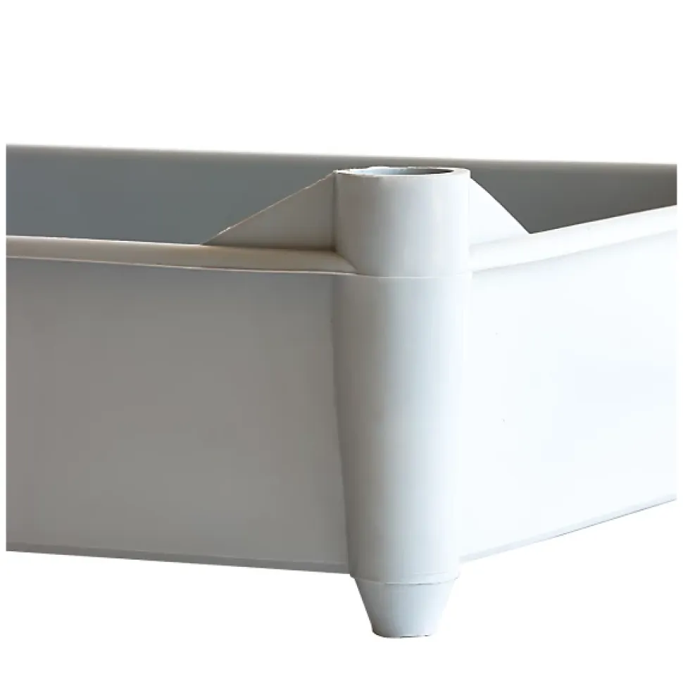 Bac empilable avec 4 pieds 520 x 320 x 125 mm - 11 L - gris