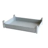 Bac empilable avec 4 pieds 540 x 360 x 120 mm - 10 L - gris