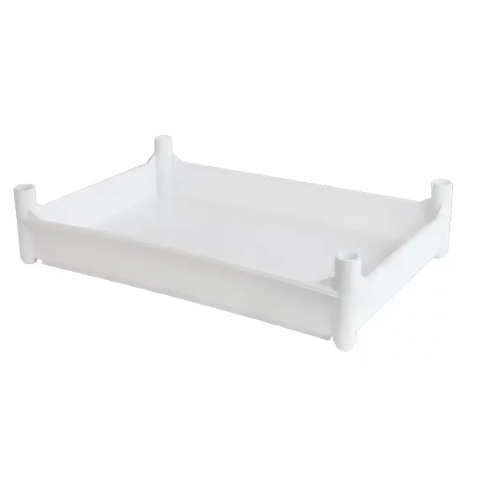 Bac empilable avec 4 pieds 540 x 360 x 120 mm - 10 L - blanc
