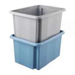 Bac empilable en Plastique Recyclé 15 litres - Gris