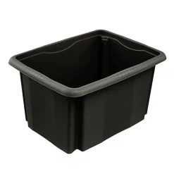 Bac empilable en Plastique Recyclé 15 litres - Noir
